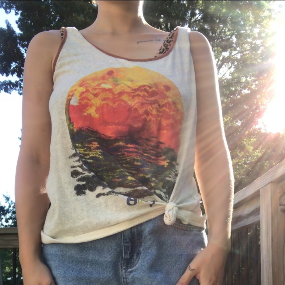 Obey sunset tank top size M